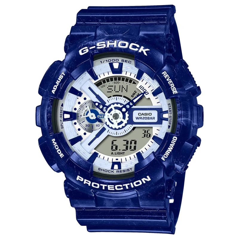 Montre Casio G-Shock GA-110BWP-2A Homme Bleu