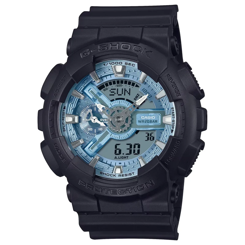 Montre Casio G-Shock GA-110CD-1A2 Homme Noir Bleu