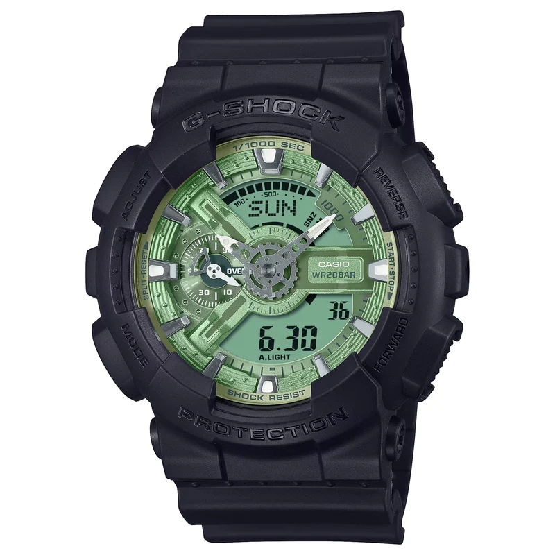 Montre Casio G-Shock GA-110CD-1A3 Homme Noir Vert