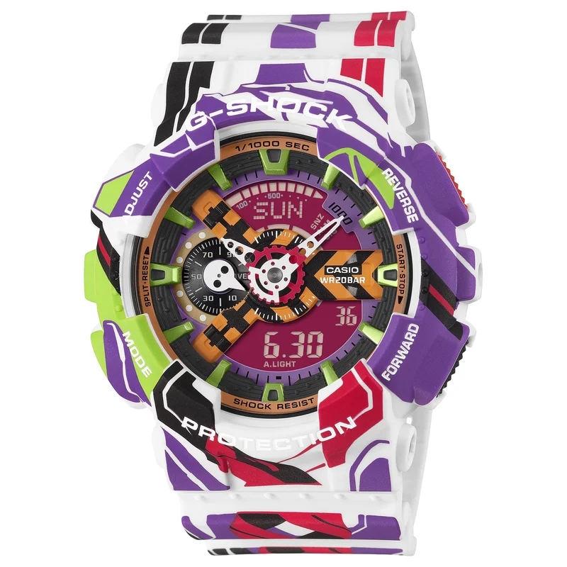 Montre Casio G-Shock GA-110EVA30-7A Homme Multicolore Evangelion