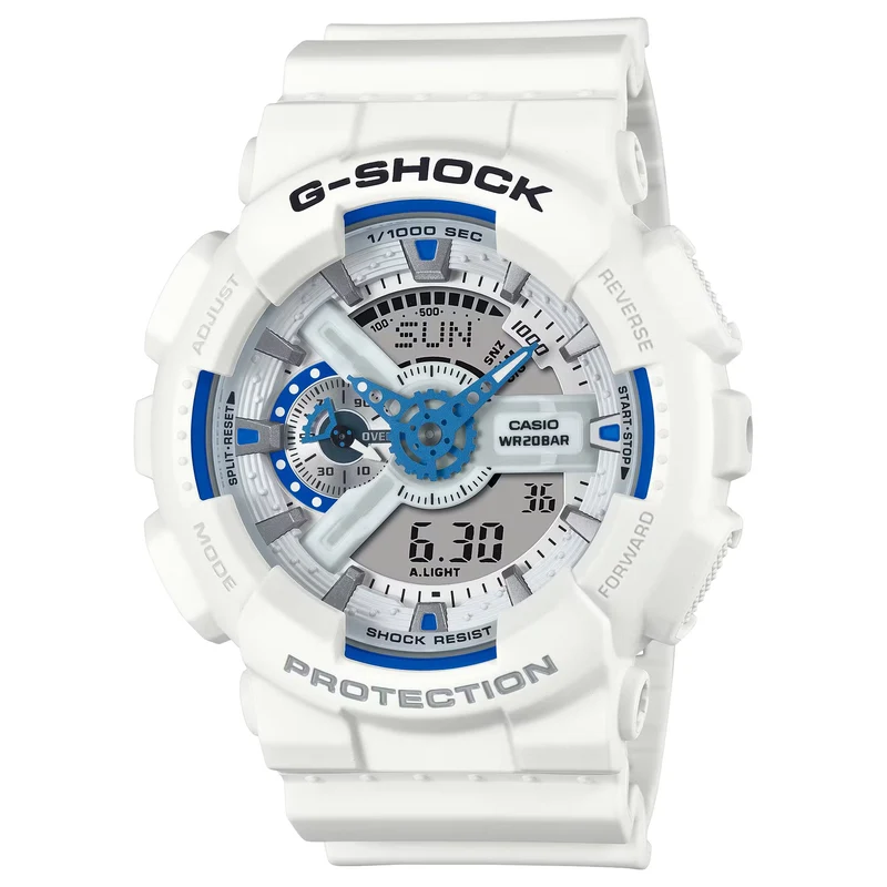 Montre Casio G-Shock GA-110HDS-7A Homme Blanc Bleu