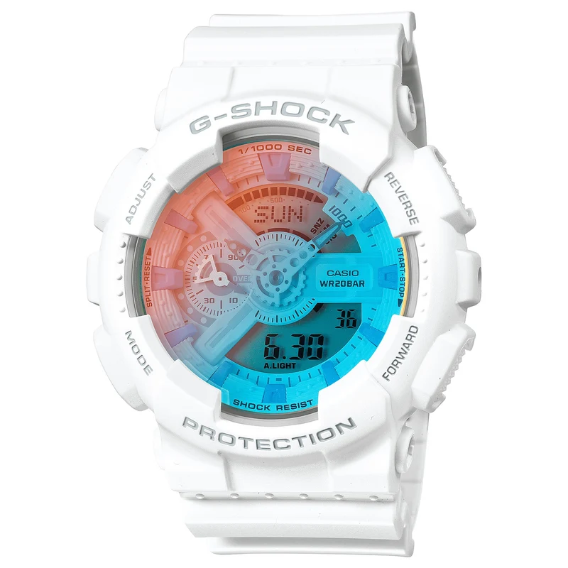 Montre Casio G-Shock GA-110TL-7A Homme Blanc Multicolore
