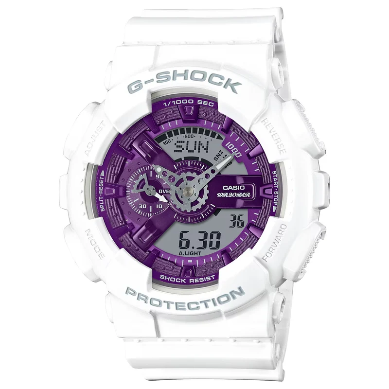 Montre Casio G-Shock GA-110WS-7A Homme Blanc Violet