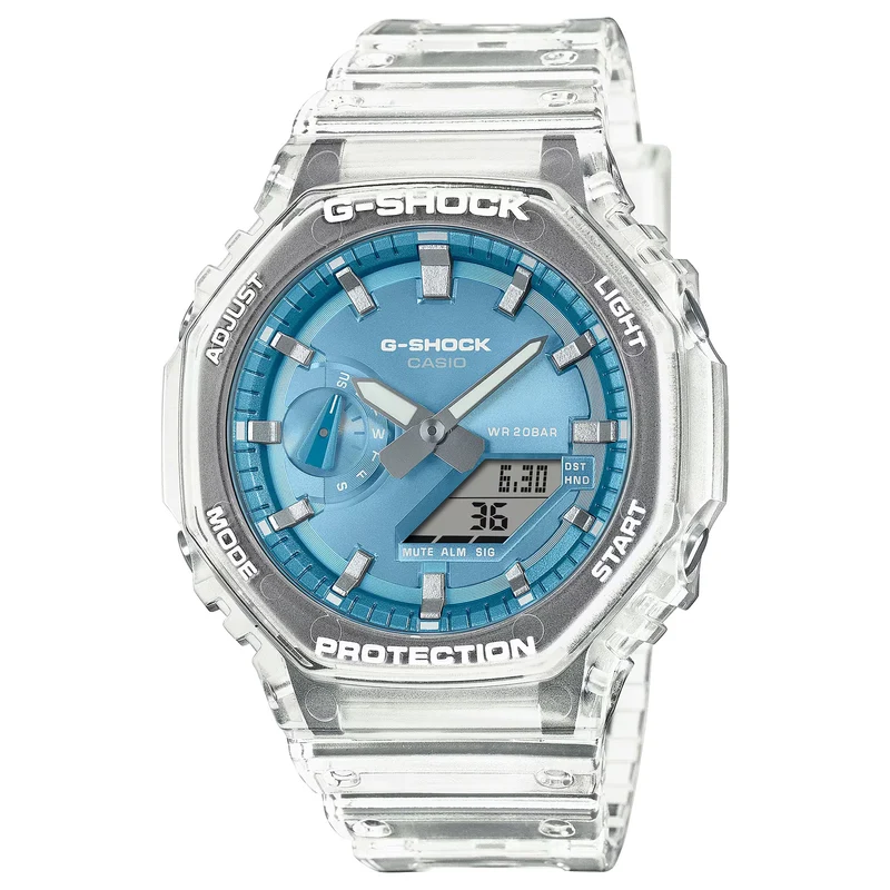 Montre Casio G-Shock GA-2100BM-7A2 Homme Transparent Bleu