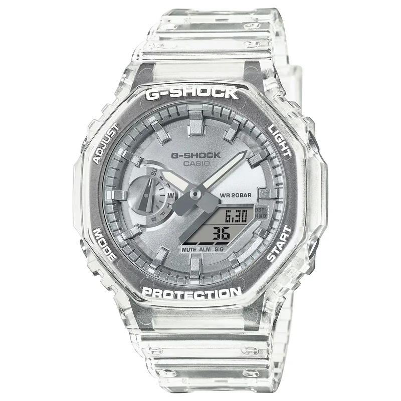 Montre Casio G-Shock GA-2100BM-7A8 Homme Transparent Argenté