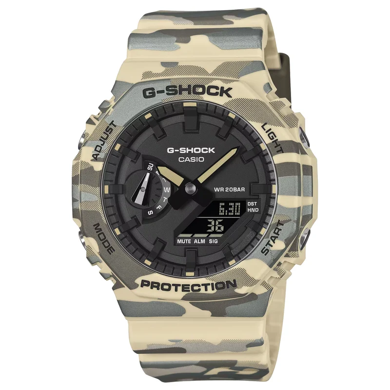 Montre Casio G-Shock GA-2100CM-5A Homme Camouflage