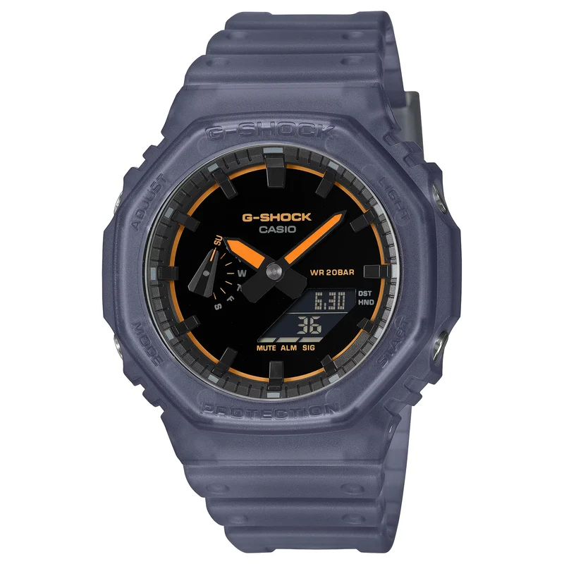 Montre Casio G-Shock GA-2100K-2A Homme Gris Noir Orange