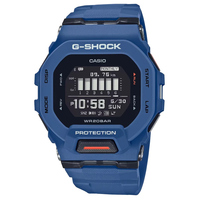 Montre Casio G-Shock GBD-200-2 Homme Bleu Noir