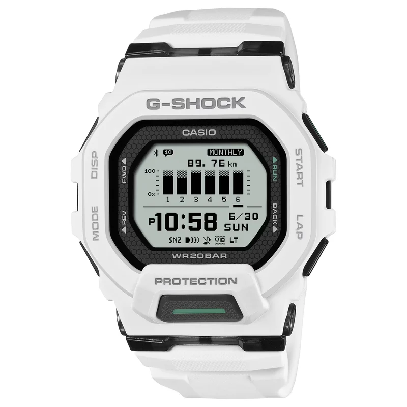 Montre Casio G-Shock GBD-200-7 Homme Blanc Noir