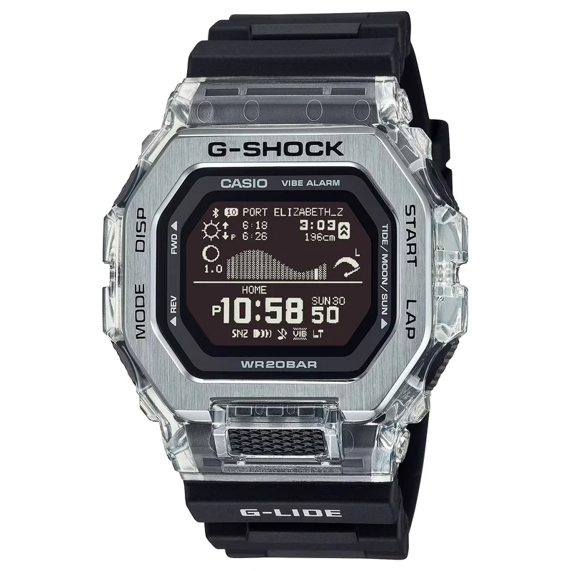 Montre Casio G-Shock GBX-100S-1 Homme Argenté Transparent