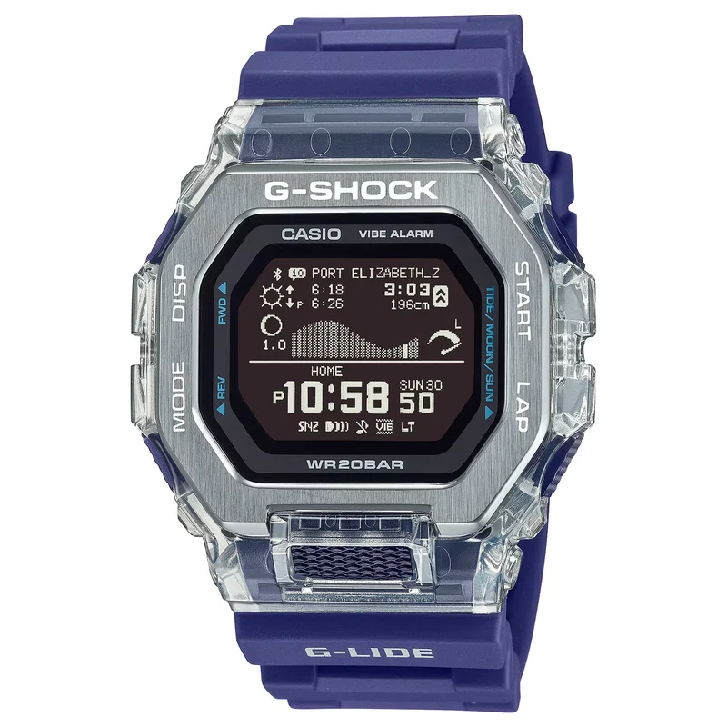 Montre Casio G-Shock GBX-100S-2 Homme Argenté Bleu