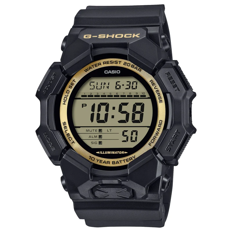 Montre Casio G-Shock GD-010GB-1A9 Homme Noir Doré