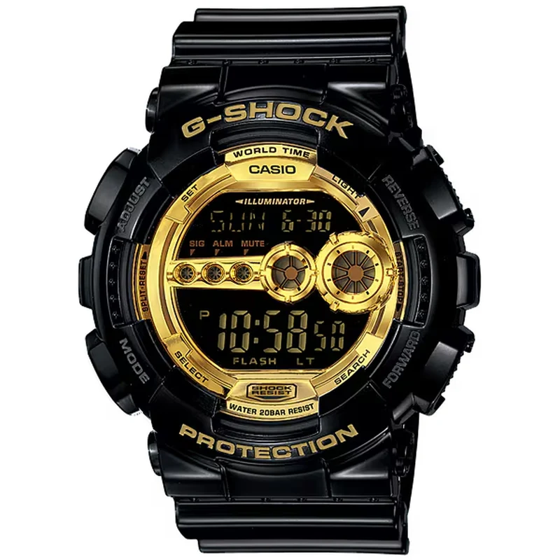 Montre Casio G-Shock GD-100GB-1 Homme Noir Doré