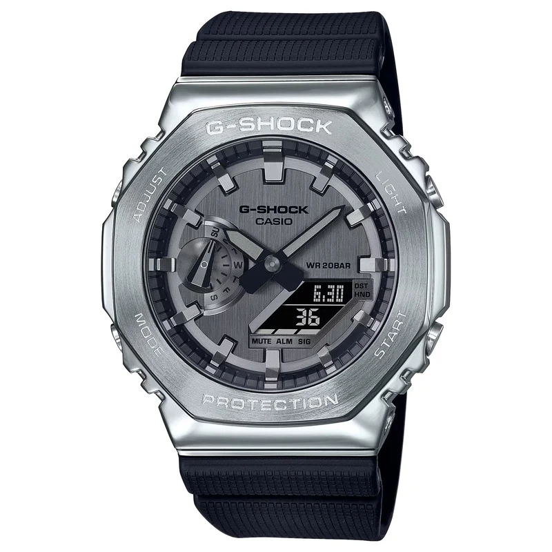Montre Casio G-Shock GM-2100-1A Homme Argenté Noir