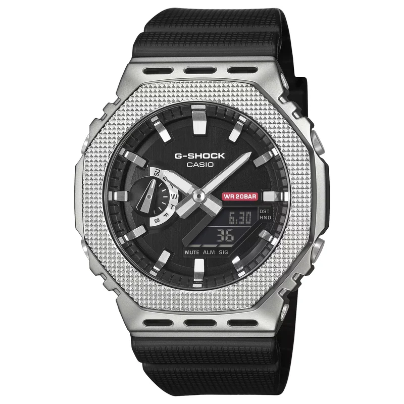 Montre Casio G-Shock GM-2100M-1A Homme Argenté Noir