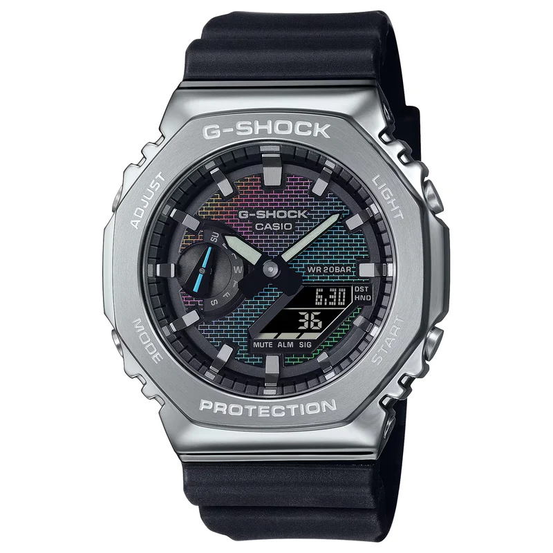 Montre Casio G-Shock GM-2100RW-1A Homme Argenté Multicolore
