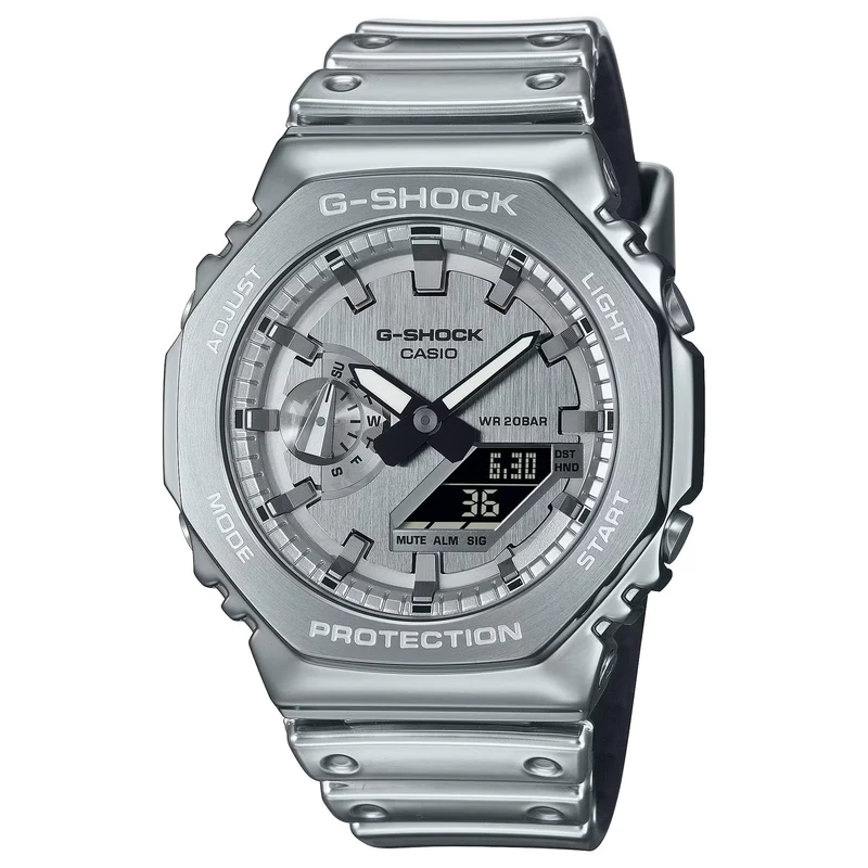 Montre Casio G-Shock GM-2100YM-8A Homme Argenté