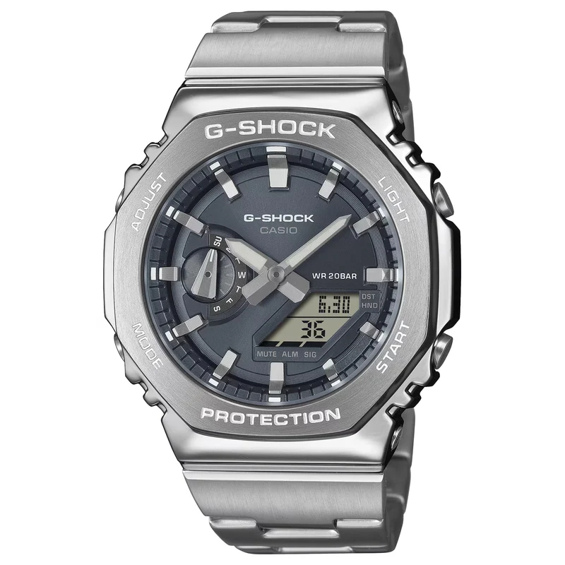 Montre Casio G-Shock GM-2110D-8A Homme Argenté Gris
