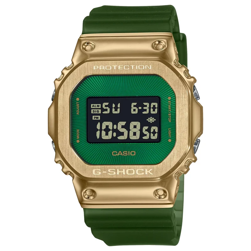 Montre Casio G-Shock GM-5600CL-3 Homme Vert Doré