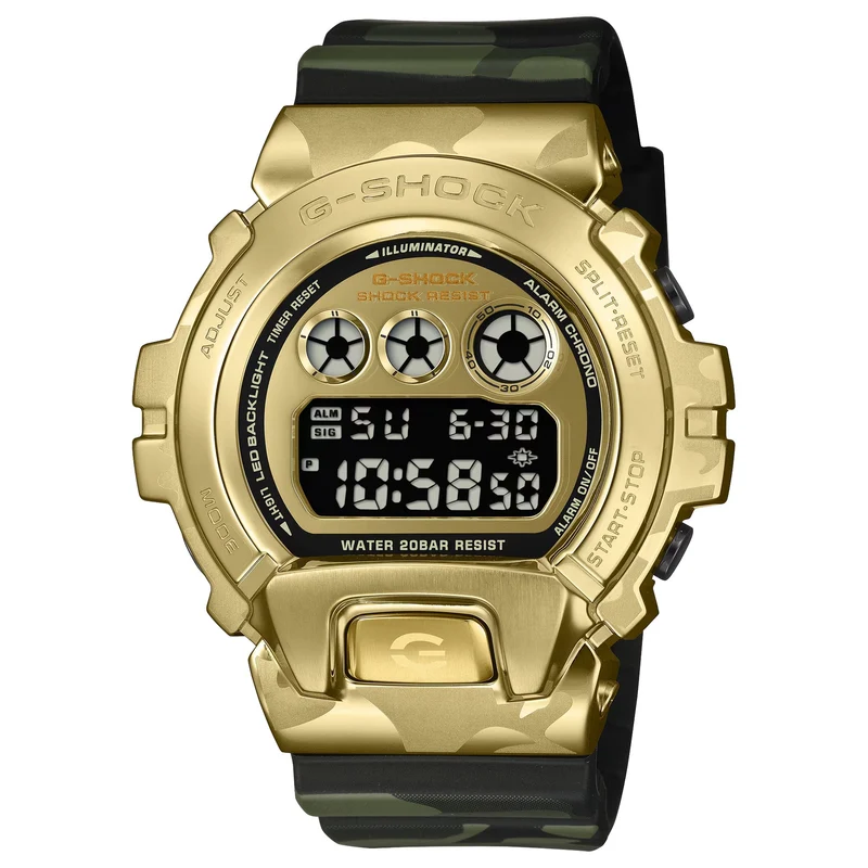Montre Casio G-Shock GM-6900CMG-3 Homme Doré Camouflage