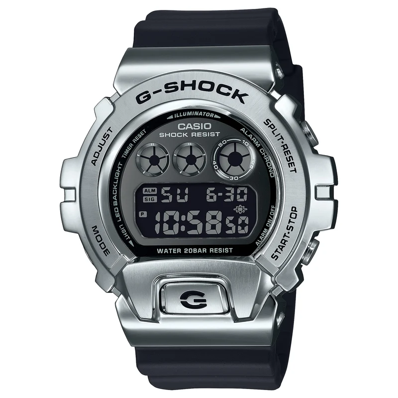 Montre Casio G-Shock GM-6900U-1 Homme Argenté Noir