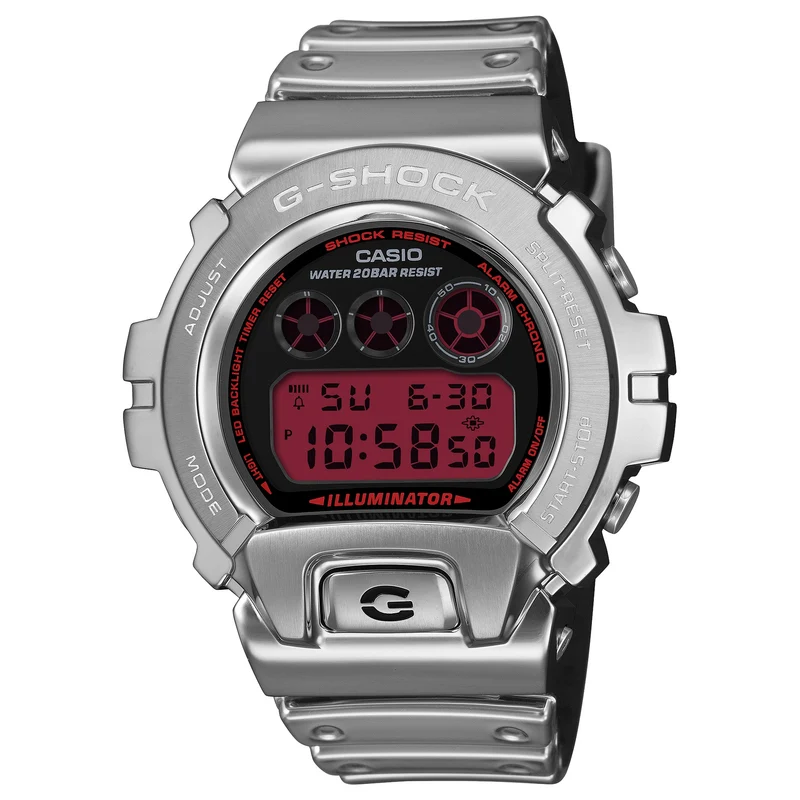 Montre Casio G-Shock GM-6900YRA-8 Homme Argenté Rouge