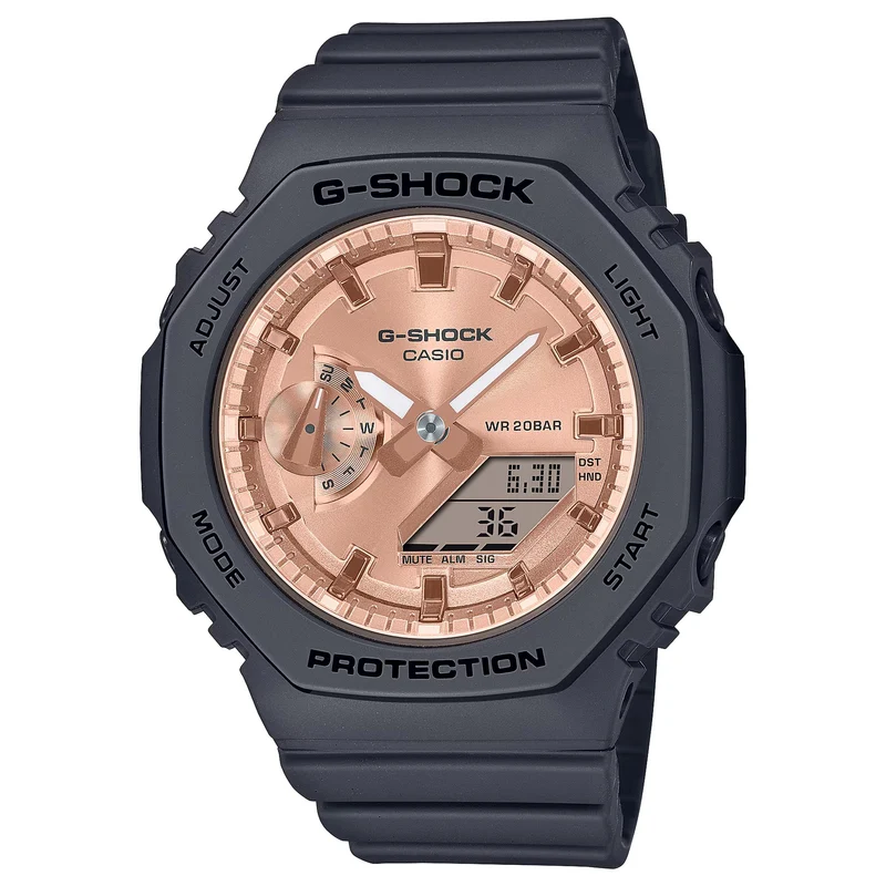 Montre Casio G-Shock GMA-2100MD-1A Femme Noir Or Rose