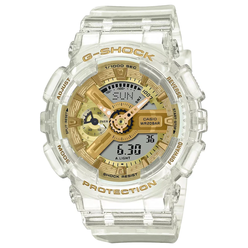 Montre Casio G-Shock GMA-S110SG-7A Femme Transparent Doré