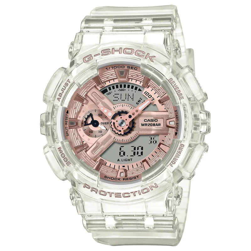 Montre Casio G-Shock GMA-S110SR-7A Femme Transparent Rose
