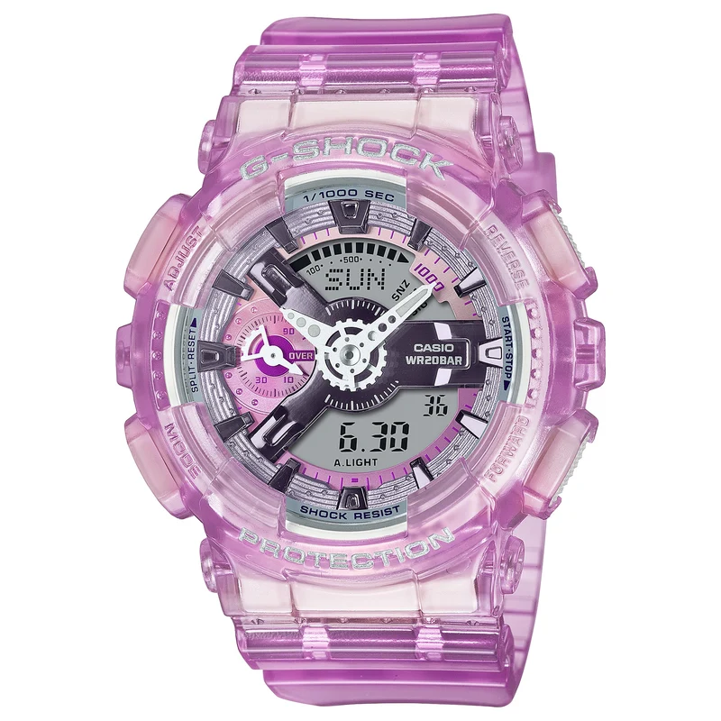 Montre Casio G-Shock GMA-S110VW-4A Femme Rose Transparent