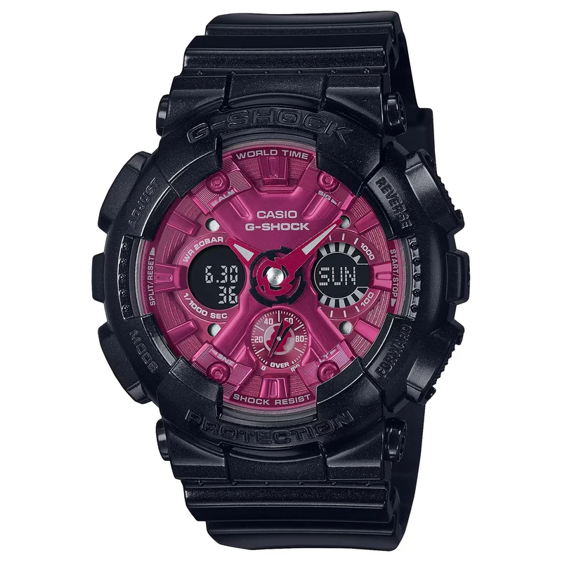 Montre Casio G-Shock GMA-S120RB-1A Femme Noir Rose