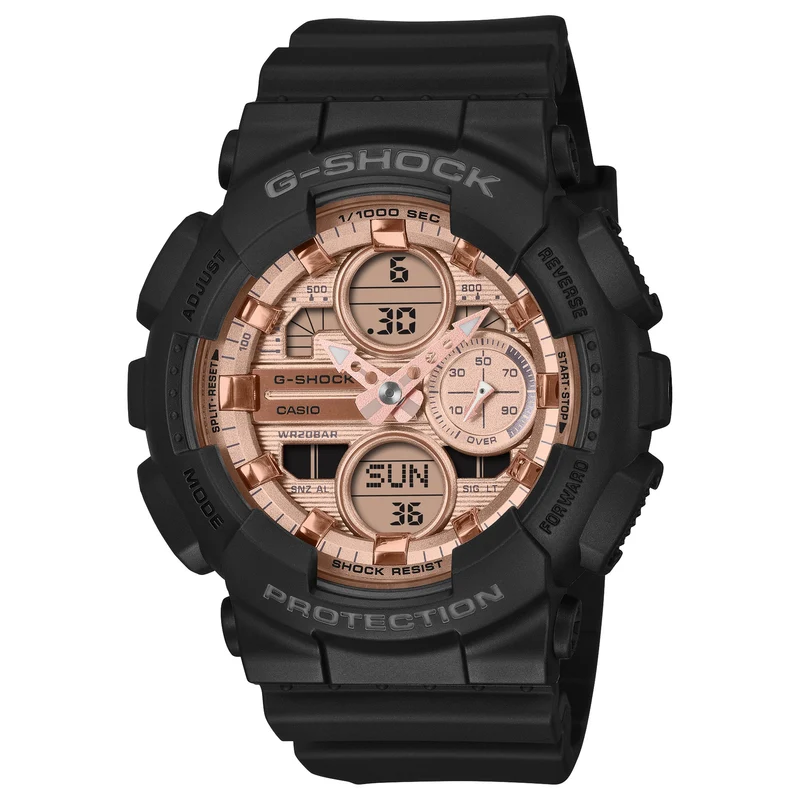 Montre Casio G-Shock GMA-S140PG-1A Femme Noir Or Rose