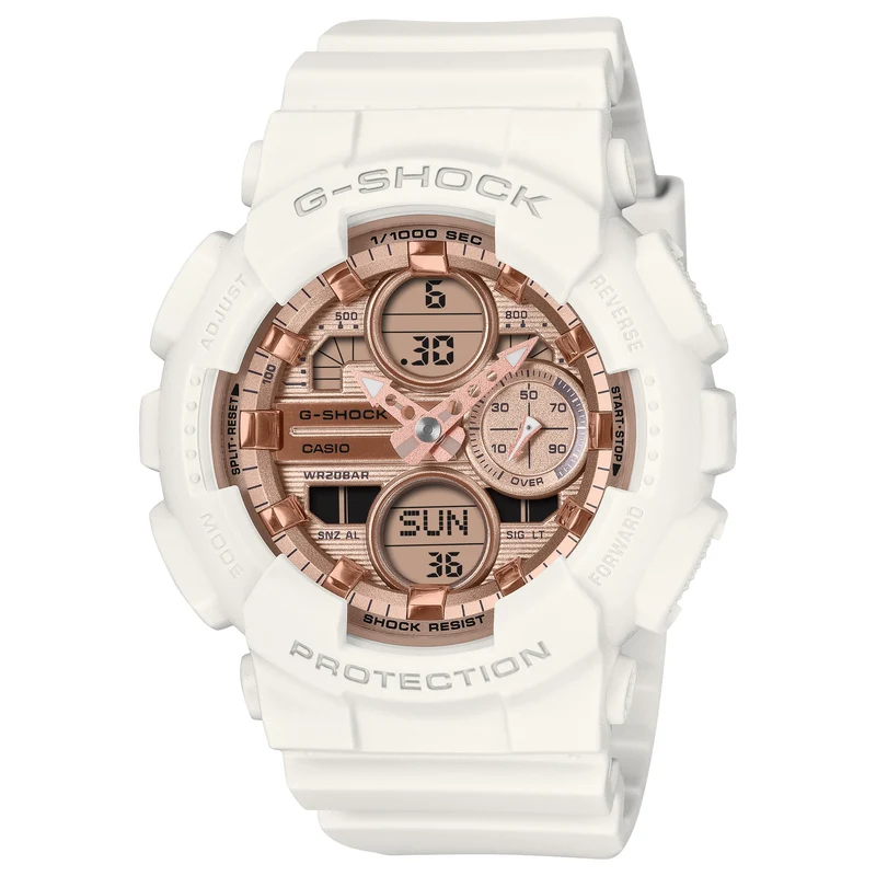 Montre Casio G-Shock GMA-S140PG-7A Femme Blanc Or Rose