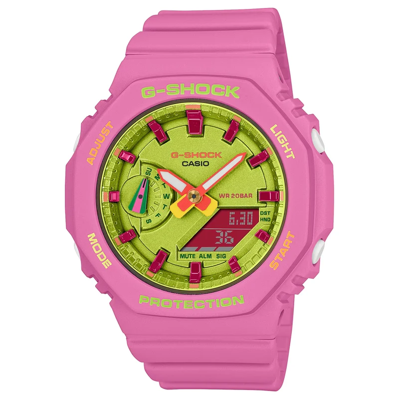Montre Casio G-Shock GMA-S2100BS-4A Femme Rose Vert