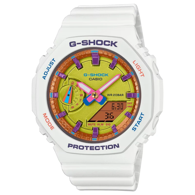 Montre Casio G-Shock GMA-S2100BS-7A Femme Blanc Multicolore