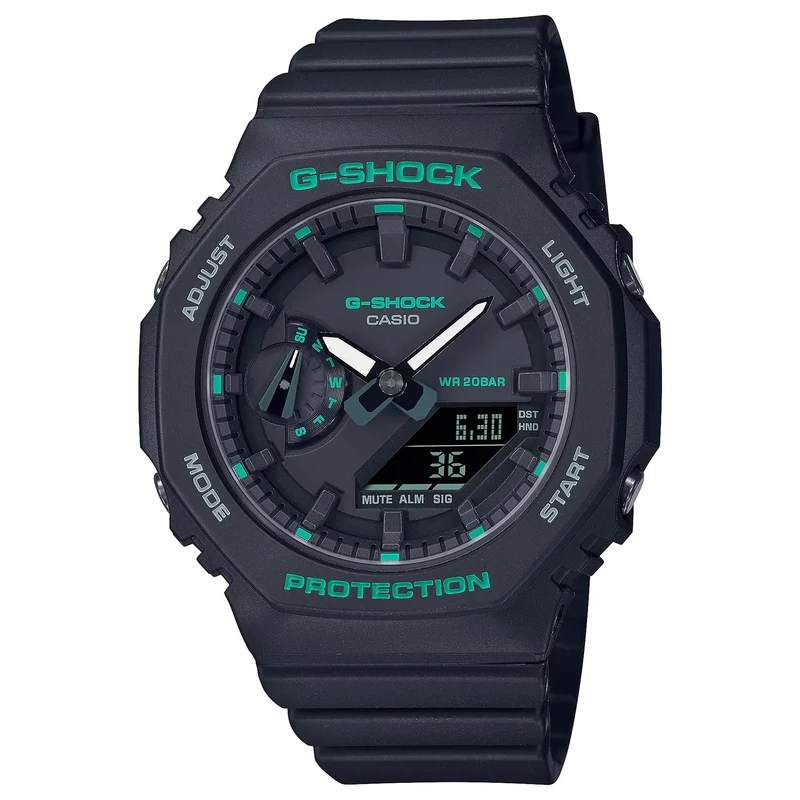 Montre Casio G-Shock GMA-S2100GA-1A Femme Noir Vert