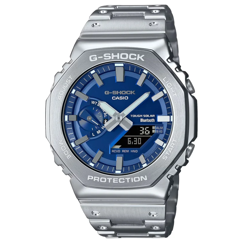 Montre Casio G-Shock GM-B2100AD-2A Homme Argenté Bleu