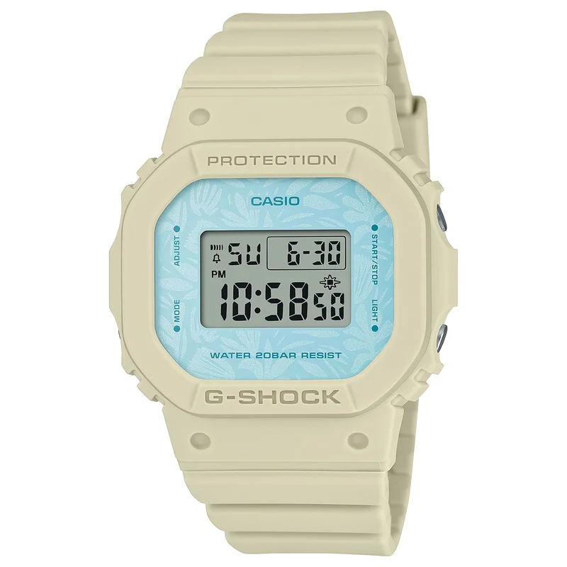 Montre Casio G-Shock GMD-S5600NC-9 Femme Beige Bleu
