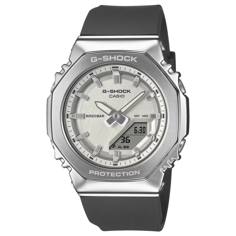 Montre Casio G-Shock GM-S2110-1A7 Femme Argenté Noir