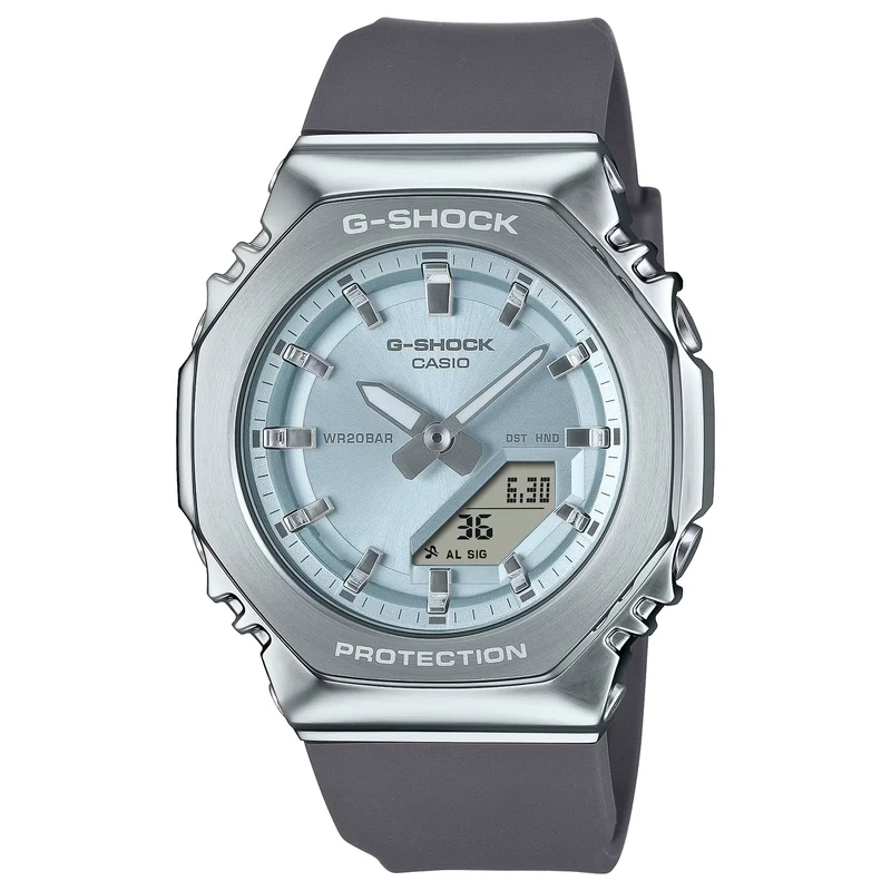 Montre Casio G-Shock GM-S2110-2A Femme Argenté Bleu