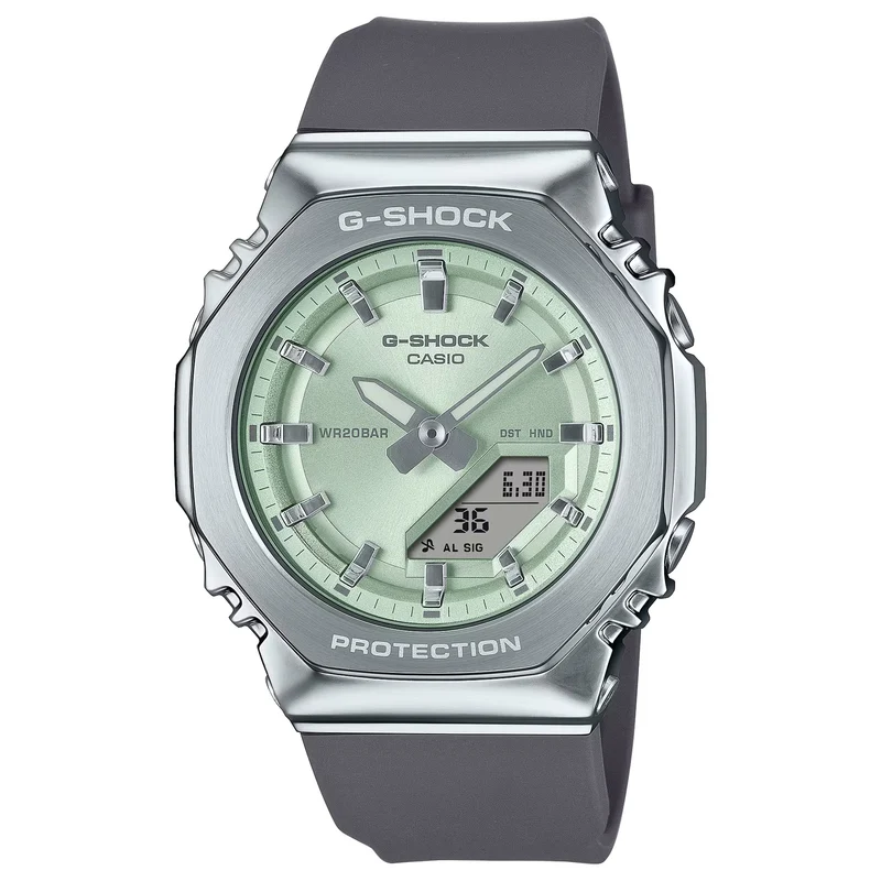 Montre Casio G-Shock GM-S2110-3A Femme Argenté Vert