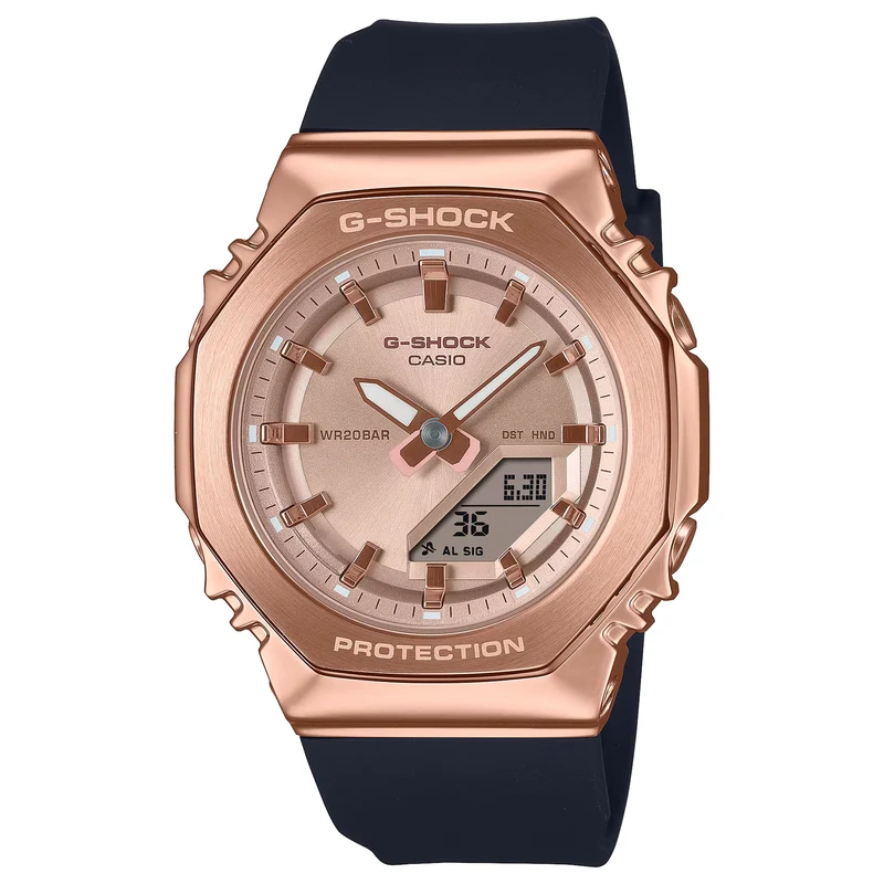 Montre Casio G-Shock GM-S2110PG-1A4 Femme Noir Or Rose