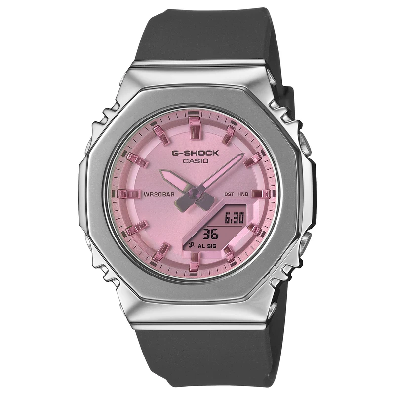 Montre Casio G-Shock GM-S2110SR-1A Femme Argenté Rose