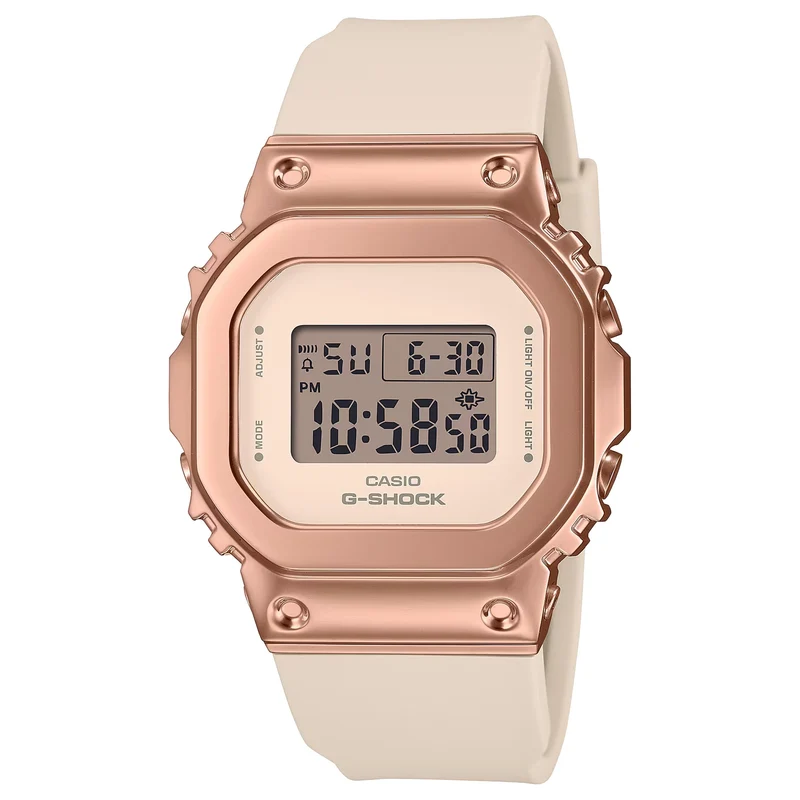 Montre Casio G-Shock GM-S5600UPG-4 Femme Or Rose Blanc
