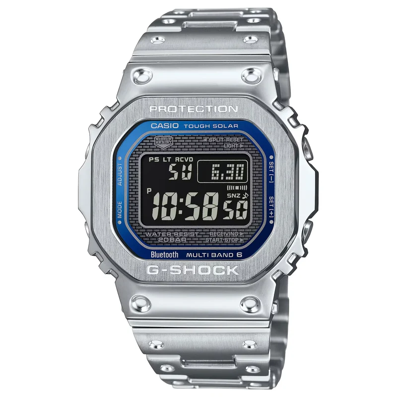 Montre Casio G-Shock GMW-B5000D-2 Homme Argenté Bleu