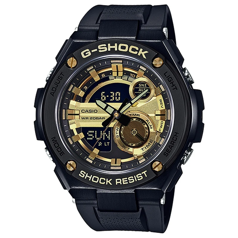 Montre Casio G-Shock GST-210B-1A9 Homme Noir Doré