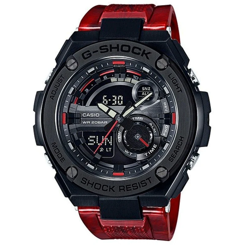 Montre Casio G-Shock GST-210M-4A Homme Noir Rouge