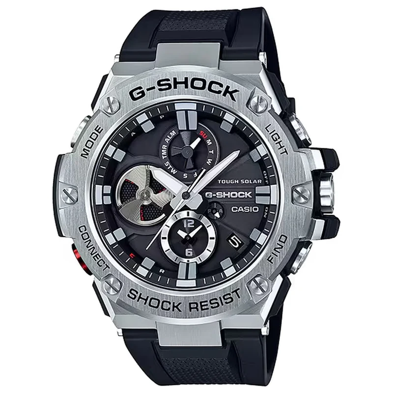 Montre Casio G-Shock GST-B100-1A Homme Argenté Noir