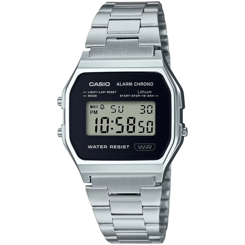 Montre Casio Mixte Vintage Retro A158WEA-1 Digitale Noir