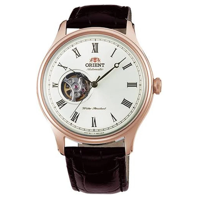 Montre Orient Bambino 2ème Génération TAG00001T0 Cœur ouvert Marron Automatique